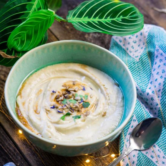 Cauliflower & Sunflower Soup - Recipe photo by mytinylagunakitchen