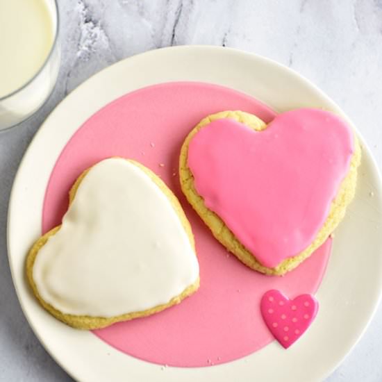 Frosted Powdered Sugar Cookies - Recipe photo by Flavor Walk