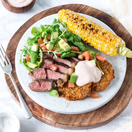 Chargrilled Steak with Sweet Potato - Recipe photo by Your Ultimate Menu