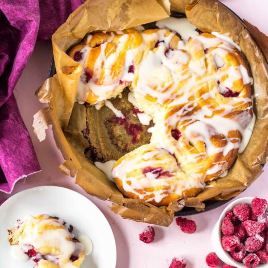 Raspberry Sweet Rolls - Recipe photo by Blondie-ish at kitchen