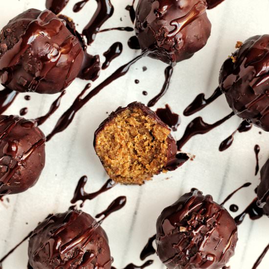 Gingerbread Cookie Dough Truffles - Recipe photo by themindfulhapa