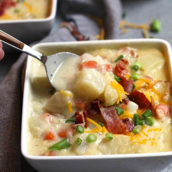 Creamy Potato Soup - Recipe photo by suebeehomemaker