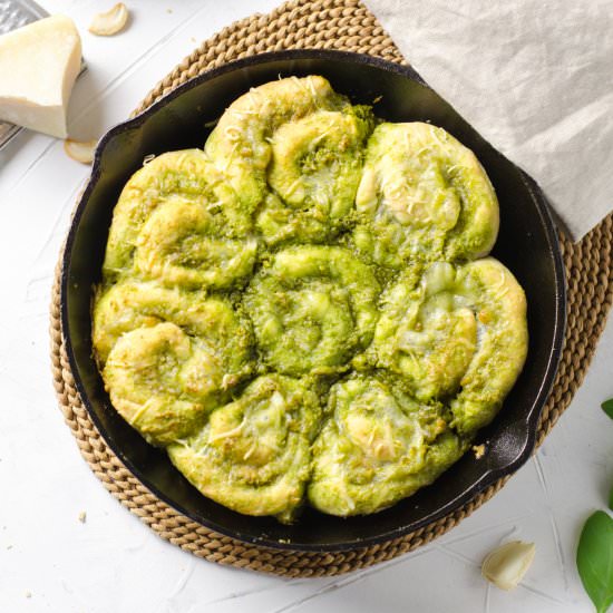 Gluten Free Pesto Rolls - Recipe photo by Zest and Lemons
