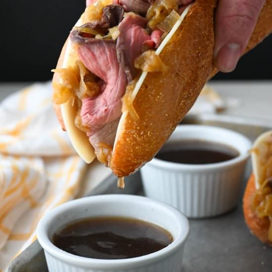 French Dip Au Jus - Recipe photo by garlic and zest