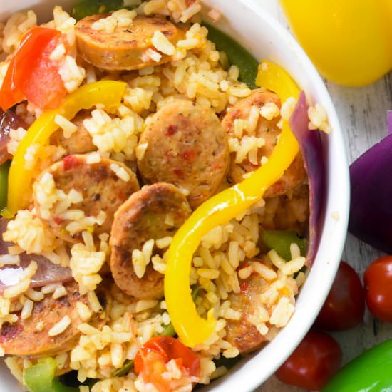 One-Pan Chicken Sausage Skillet - Recipe photo by brittaniep