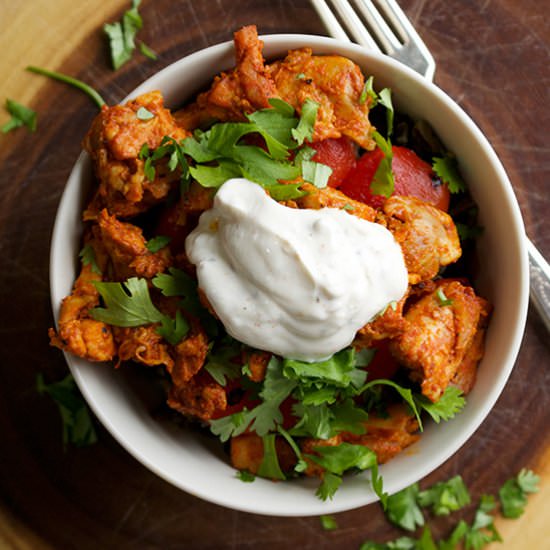 Paprika Chicken and Rice Bowls - Recipe photo by A Little and A Lot