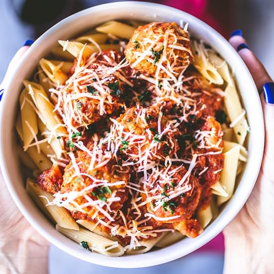 Spicy Chicken Meatballs - Recipe photo by insolenceandwine
