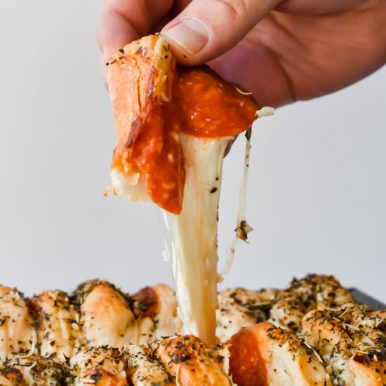 Easy Pizza Pull Apart Bread - Recipe photo by stressbaking