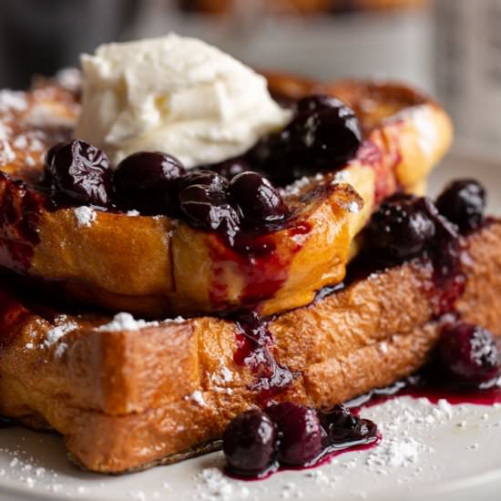 Blueberry Cream Cheese French Toast - Recipe photo by awayfromthebox