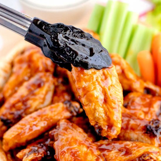 Dr Pepper Baked Chicken Wings - Recipe photo by FoodFolksandFun