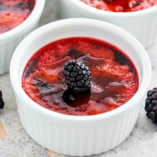Red Velvet Creme Brulee - Recipe photo by peasandpeonies