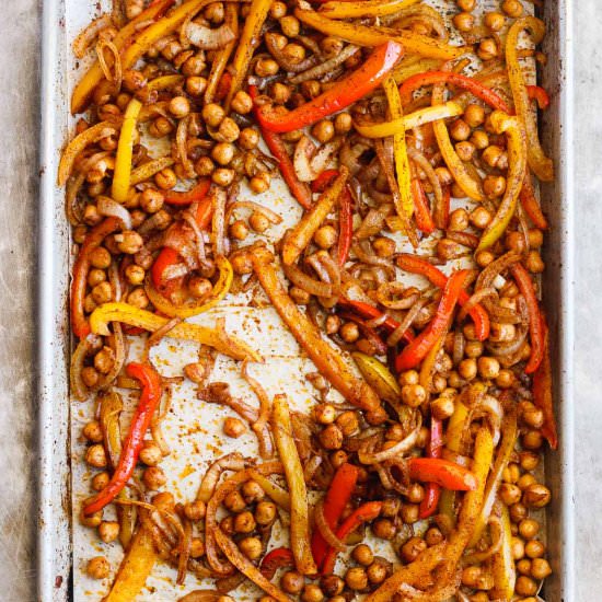 Sheet Pan Fajitas with Bell Peppers - Recipe photo by withfoodandlove