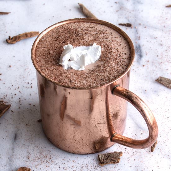 DIY Vegan Hot Chocolate (gf) - Recipe photo by vancouverwithlove