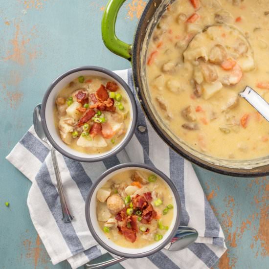 Creamy Potato Chowder - Recipe photo by Blessthismess