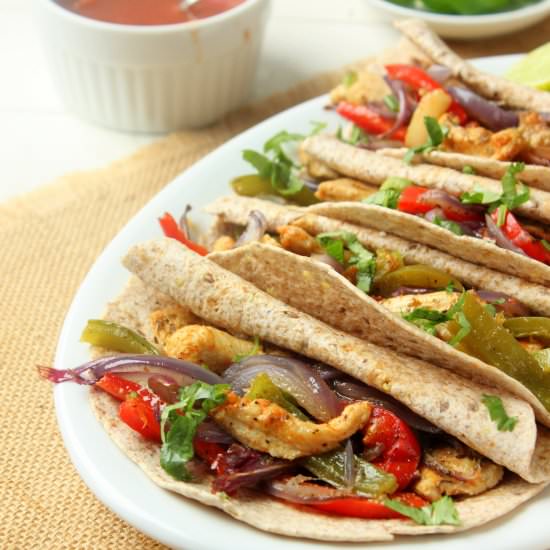 Baked Chicken Fajitas - Recipe photo by flourandspice