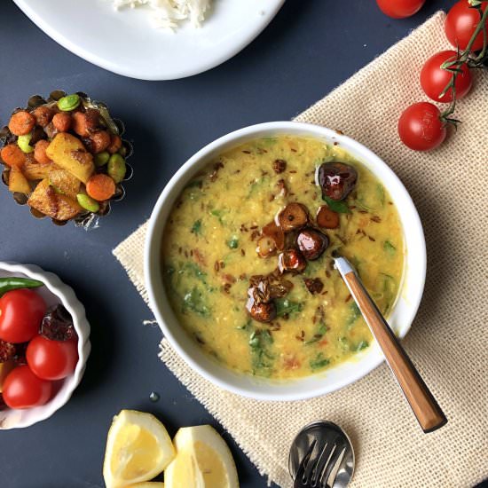 Daal Palak (Spinach and Lentils) - Recipe photo by flourandspice