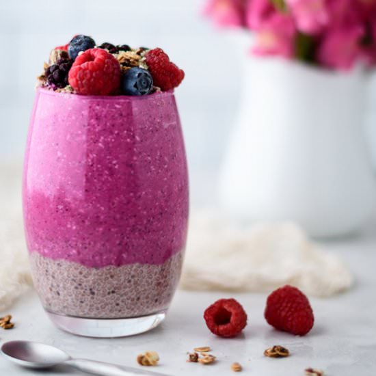 Dragon Fruit Chia Pudding Smoothie - Recipe photo by crazyinspiredlife