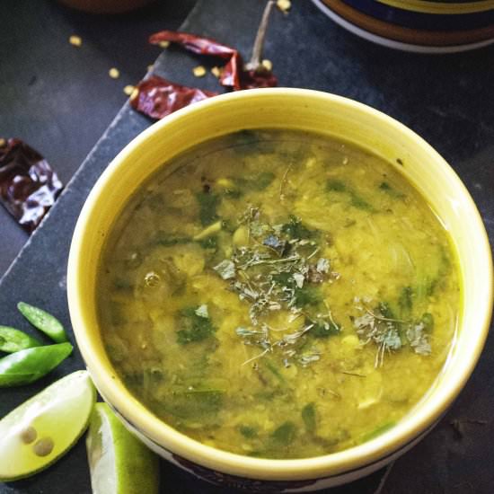 Spinach Dal / Dal Palak - Recipe photo by PeekNCook