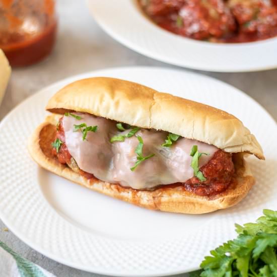 The BEST Meatball Subs - Recipe photo by amindfullmom