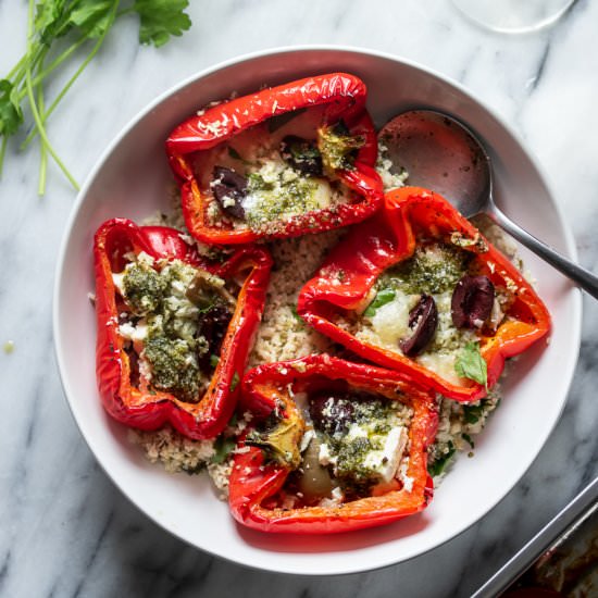 Mediterranean Roasted Red Peppers - Recipe photo by Inspector Gorgeous