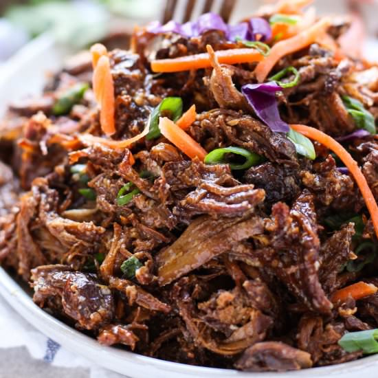 Slow Cooker Asian Shredded Pork - Recipe photo by Joyous Apron