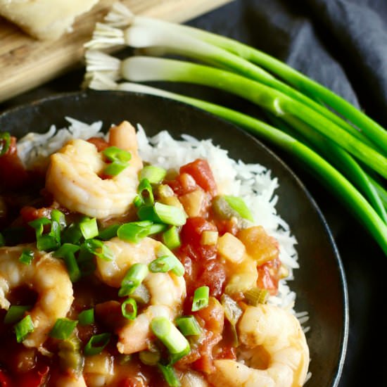 Easy Classic Shrimp Creole - Recipe photo by Grits and Pinecones