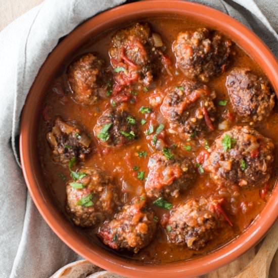 Kid Friendly Spanish Meatballs - Recipe photo by Whole Food Bellies