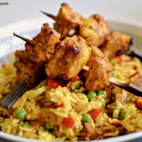 Spicy Chicken & Turmeric Rice - Recipe photo by CrunchandCream