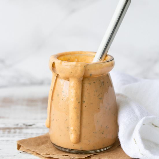 Spicy Cilantro Cream Sauce - Recipe photo by veggiesdontbite