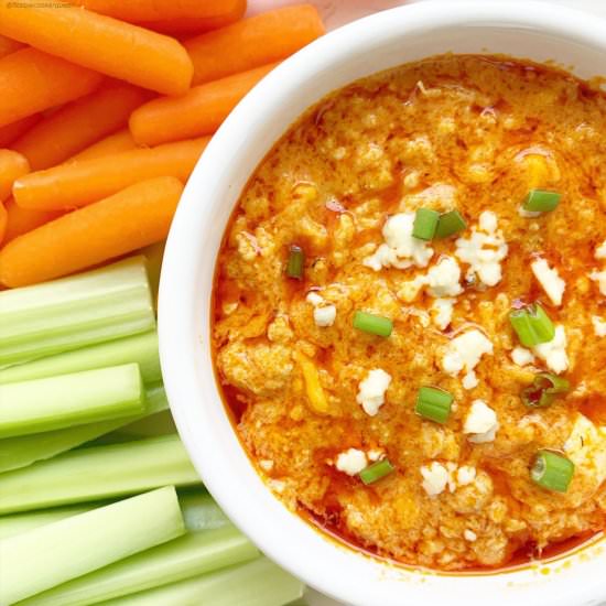 Instant Pot Buffalo Chicken Dip - Recipe photo by FitSlowCookerQueen