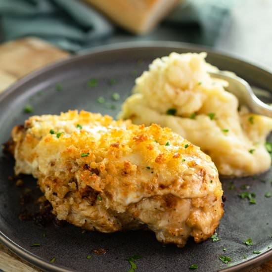Longhorn Parmesan Crusted Chicken - Recipe photo by TheCozyCook