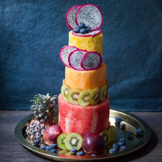 Summer Vegan Fruit Cake - Recipe photo by milkchaihoney