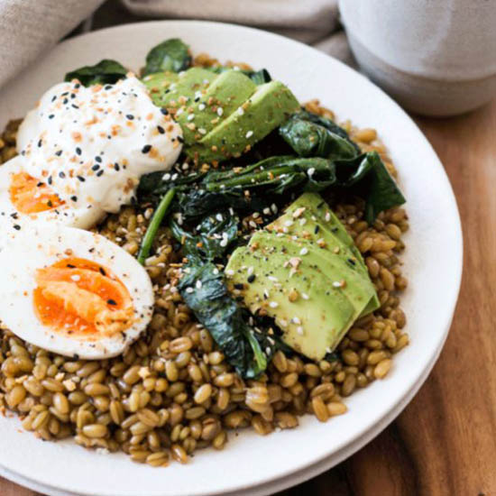 Cumin Spiced Farro Breakfast Bowl - Recipe photo by Whole Food Bellies