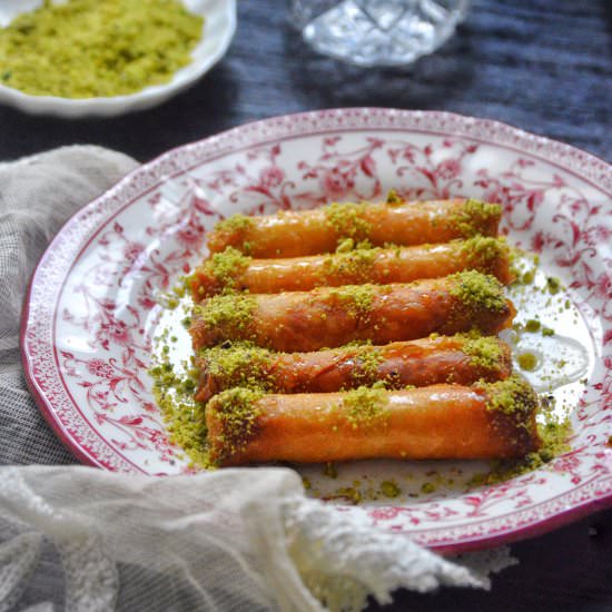 MOROCCAN ALMOND CIGARS - Recipe photo by Savory and Sweet Food