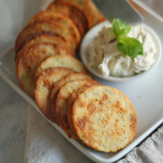 Keto Herb and Garlic Crackers - Recipe photo by Officially Gluten Free