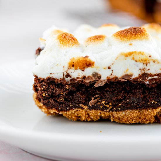 S'mores Brownies - Recipe photo by confessionsofabakingqueen