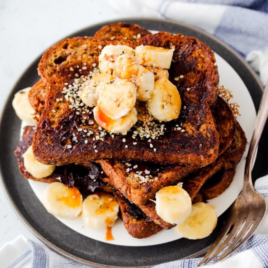 Vegan French Toast - Recipe photo by DineLikeShay