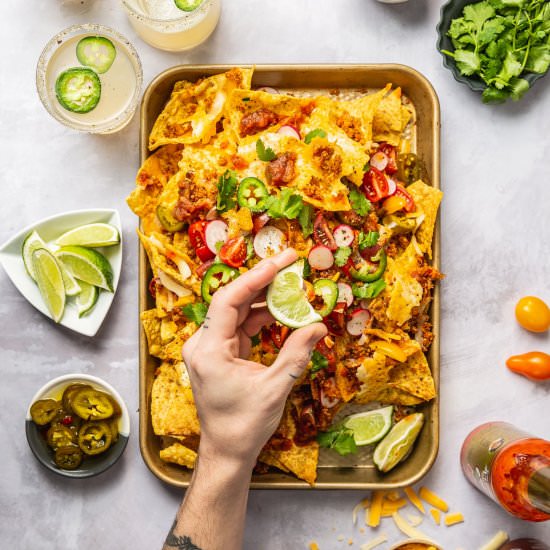 Smoky Quinoa Vegetarian Nachos - Recipe photo by VegetarianVentures