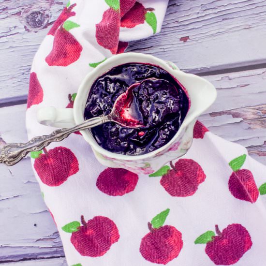 Cherry Sauce Reduction - Recipe photo by HIldaskitchenblog