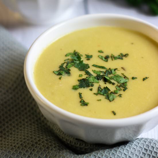 Leek and potato soup - Recipe photo by Elle mijote quelque chose