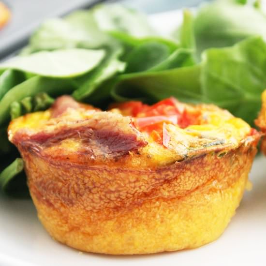 Bacon & Egg Muffin Cups - Recipe photo by SlowThe CookDown