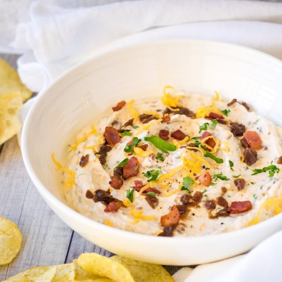 Loaded Caramelized Onion Dip - Recipe photo by pipercooks