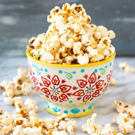 Spicy Sriracha Popcorn - Recipe photo by pipercooks