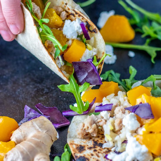 Pork & Peach Street Tacos - Recipe photo by catzinthekitchen
