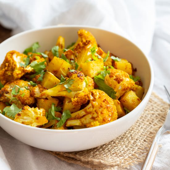 Baked Aloo Gobi - Recipe photo by richa