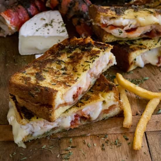 Bacon Lobster Grilled Cheese - Recipe photo by whattheforksfordinner