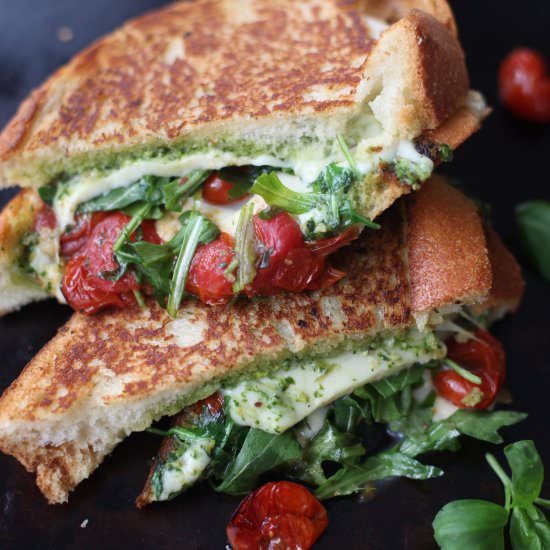Caprese Grilled Cheese - Recipe photo by MyTastyTrials