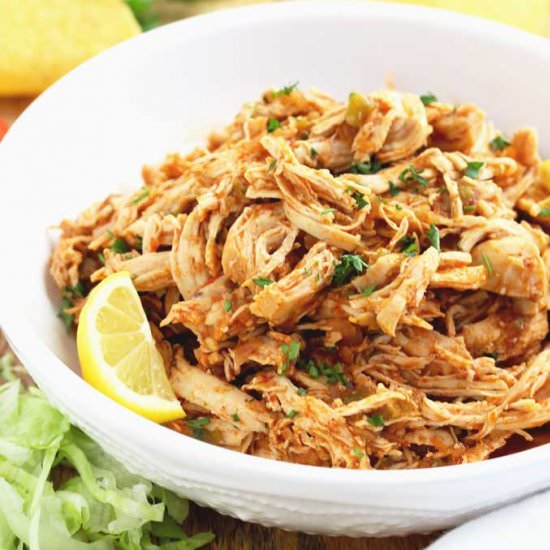 Mexican IP Shredded Chicken - Recipe photo by Lemon blossoms