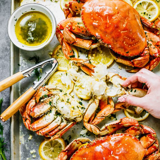 Best Oven-Roasted Dungeness crab - Recipe photo by MunchkinTime