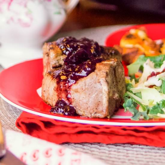 Pan Seared Lamb Loin Chops - Recipe photo by HIldaskitchenblog